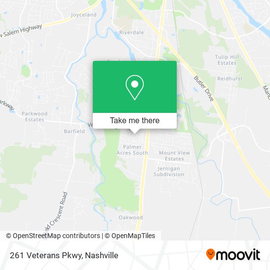 261 Veterans Pkwy map