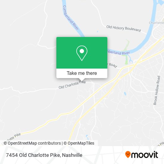 Mapa de 7454 Old Charlotte Pike