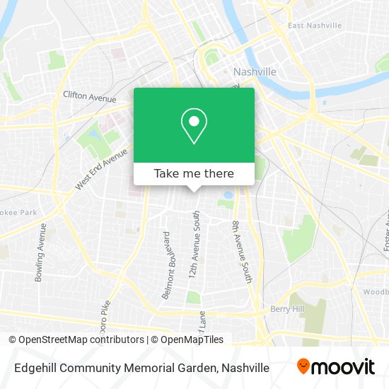 Edgehill Community Memorial Garden map