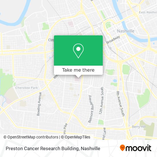 Preston Cancer Research Building map