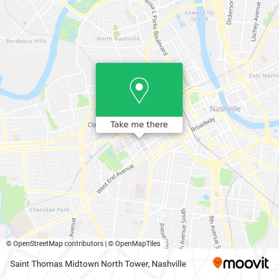 Mapa de Saint Thomas Midtown North Tower