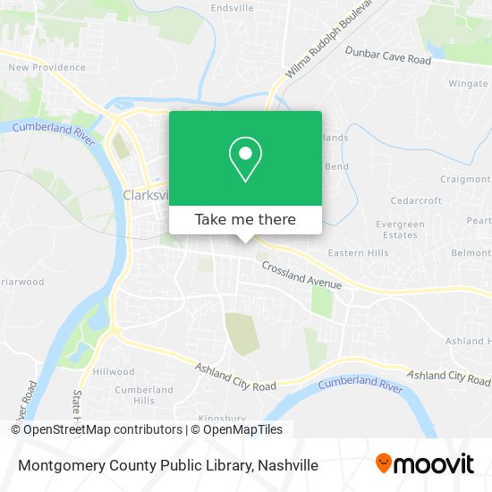 Montgomery County Public Library map