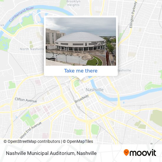 Nashville Municipal Auditorium map