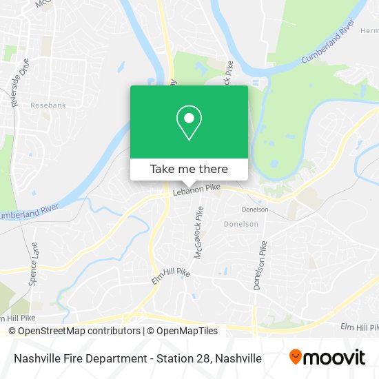 Mapa de Nashville Fire Department - Station 28