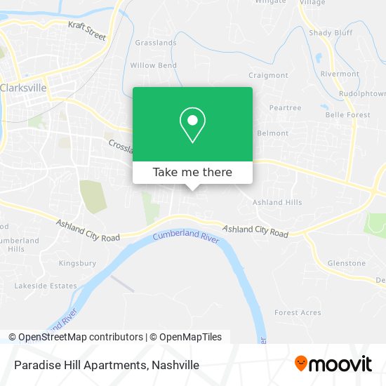 Mapa de Paradise Hill Apartments