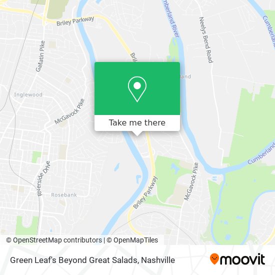 Green Leaf's Beyond Great Salads map