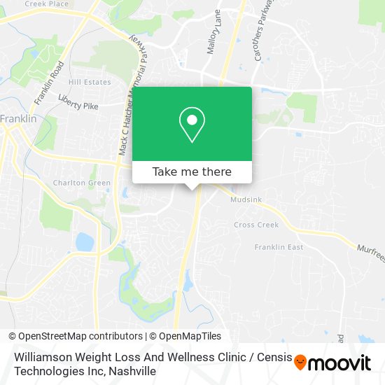 Williamson Weight Loss And Wellness Clinic / Censis Technologies Inc map