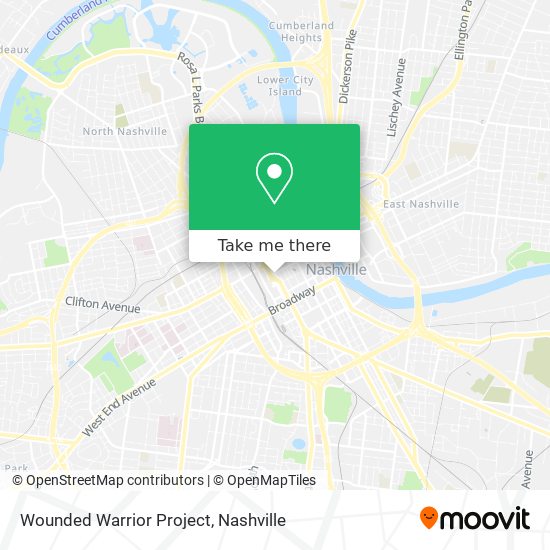 Wounded Warrior Project map