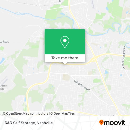 R&R Self Storage map