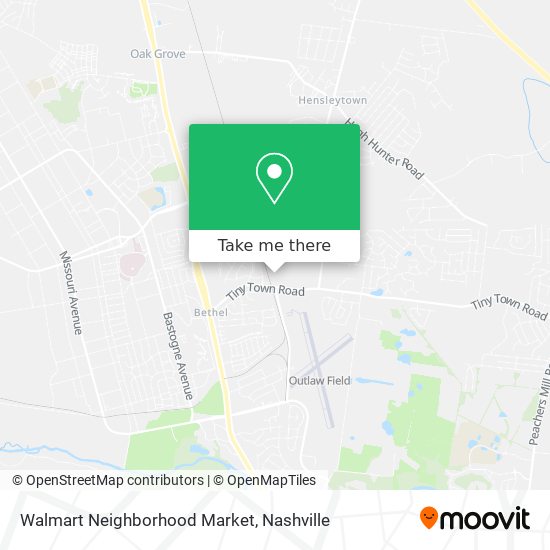 Mapa de Walmart Neighborhood Market