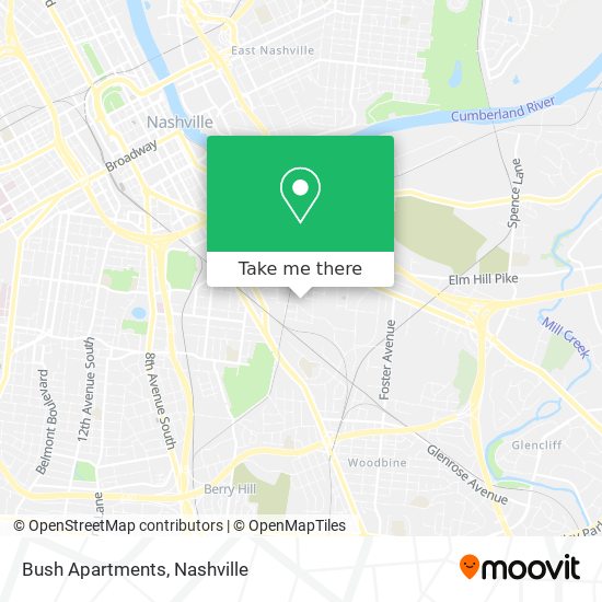 Bush Apartments map