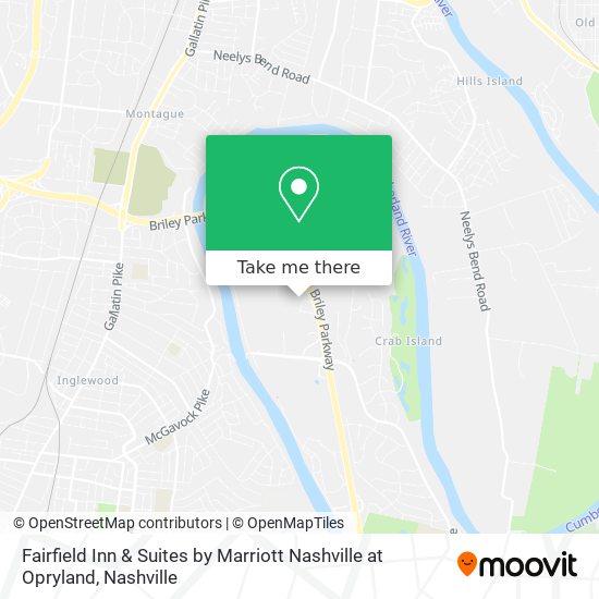 Fairfield Inn & Suites by Marriott Nashville at Opryland map
