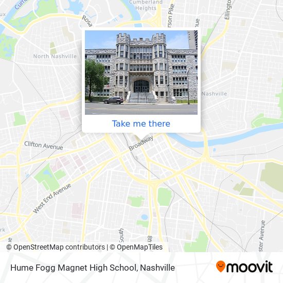 Mapa de Hume Fogg Magnet High School