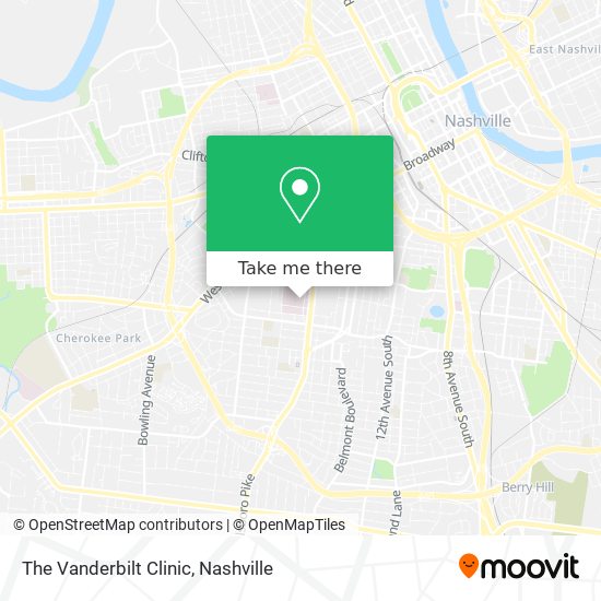 The Vanderbilt Clinic map