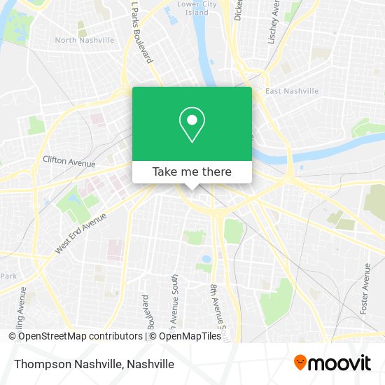 Mapa de Thompson Nashville