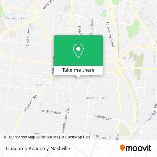 Lipscomb Academy map