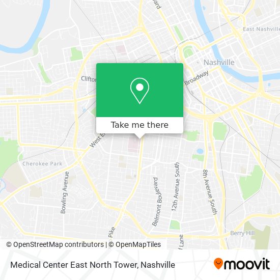 Mapa de Medical Center East North Tower