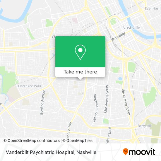 Vanderbilt Psychiatric Hospital map