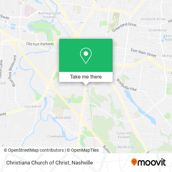 Mapa de Christiana Church of Christ