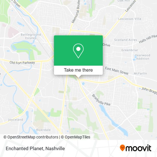 Mapa de Enchanted Planet