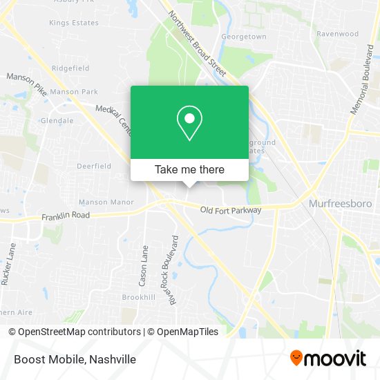 Mapa de Boost Mobile