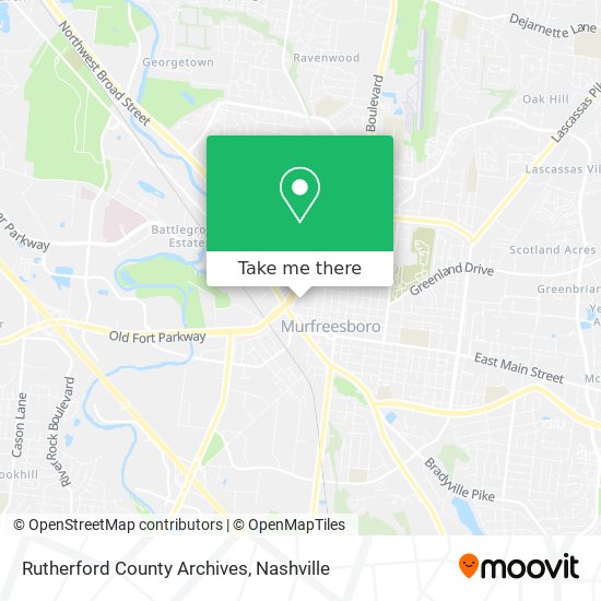 Rutherford County Archives map