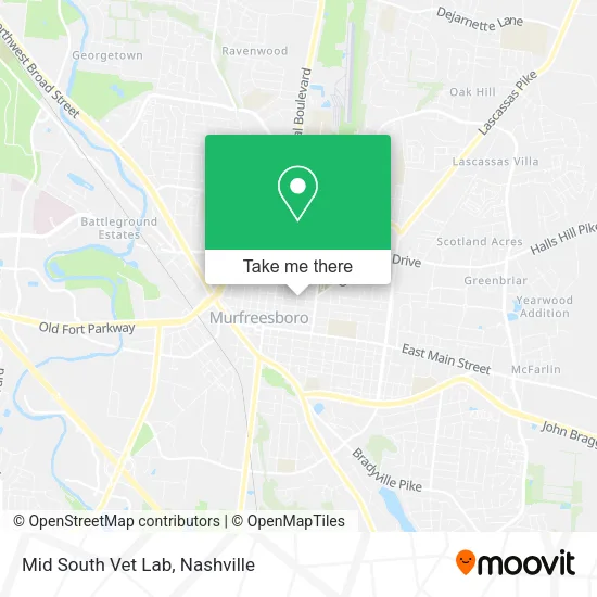 Mid South Vet Lab map