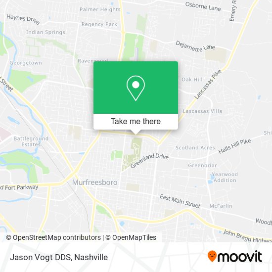 Jason Vogt DDS map