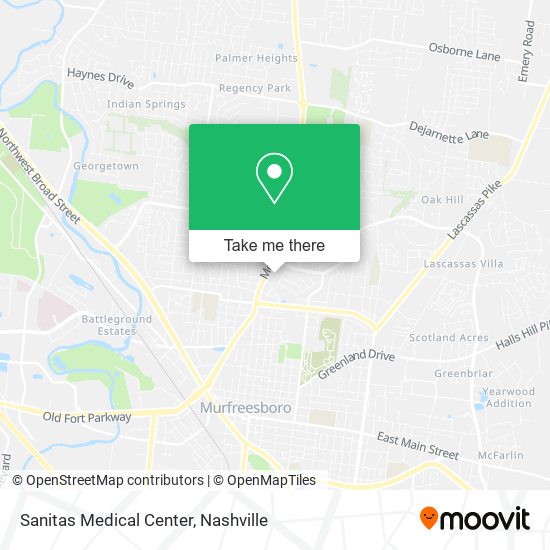 Sanitas Medical Center map