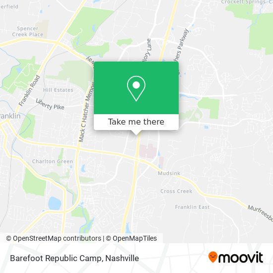 Barefoot Republic Camp map