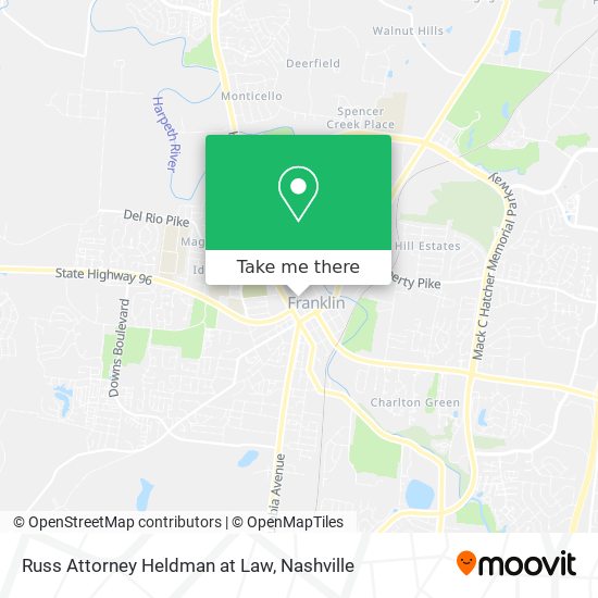 Russ Attorney Heldman at Law map