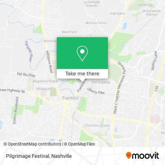 Pilgrimage Festival map