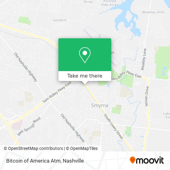 Bitcoin of America Atm map