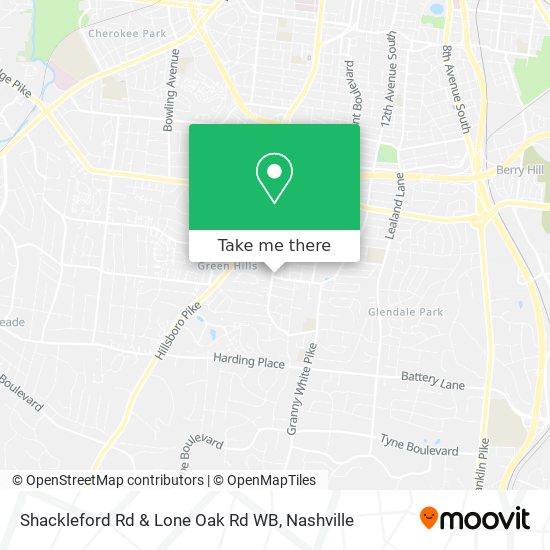 Mapa de Shackleford Rd & Lone Oak Rd WB