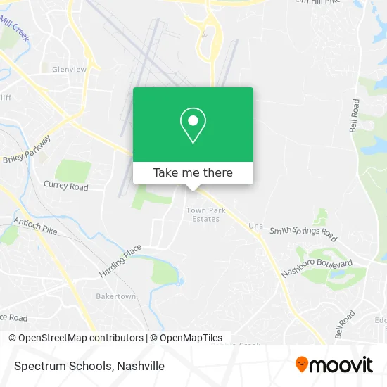 Spectrum Schools map