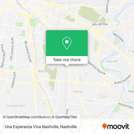 Una Esperanza Viva Nashville map