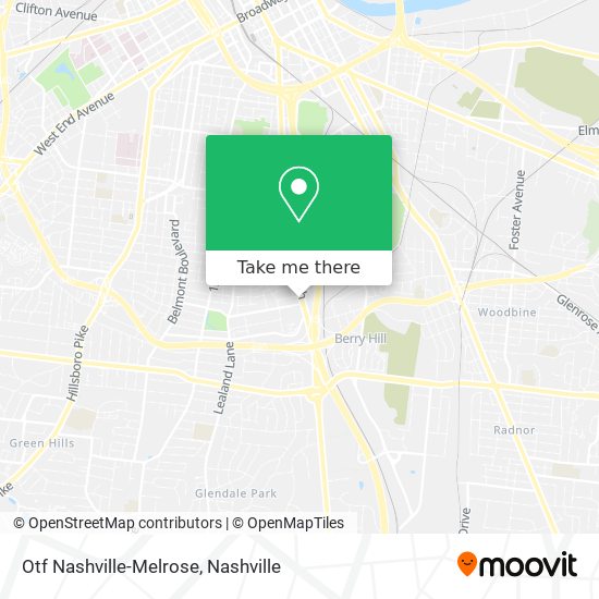 Mapa de Otf Nashville-Melrose