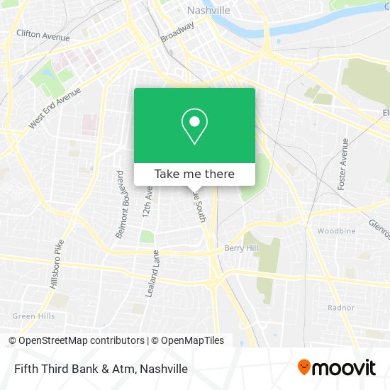 Fifth Third Bank & Atm map