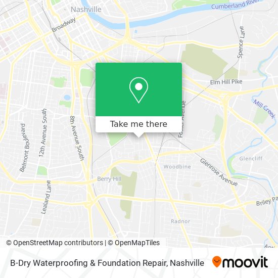 B-Dry Waterproofing & Foundation Repair map