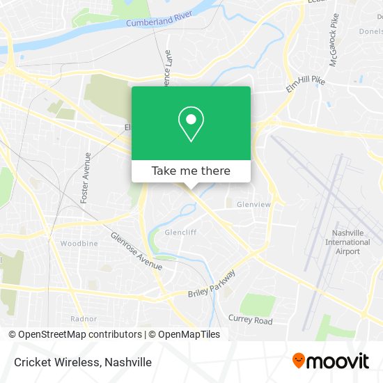 Mapa de Cricket Wireless