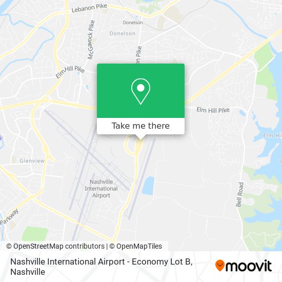 Nashville International Airport - Economy Lot B map