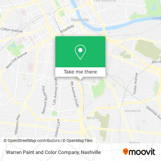 Warren Paint and Color Company map