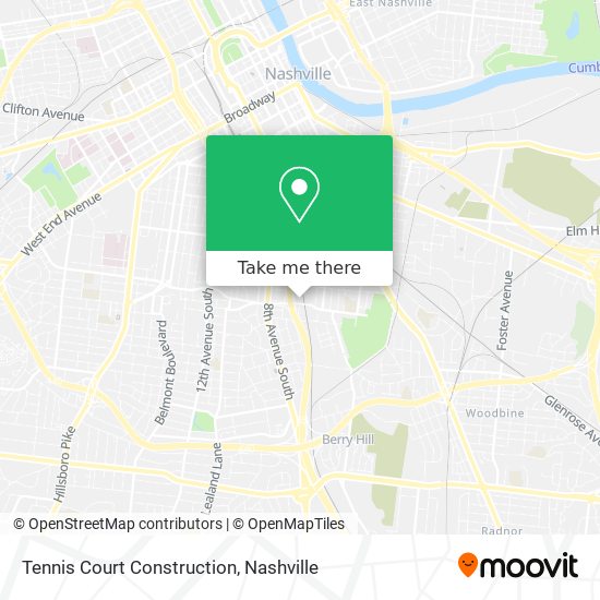 Tennis Court Construction map