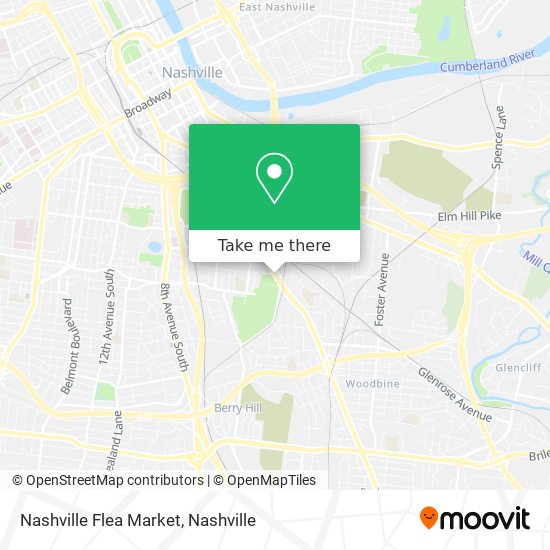 Nashville Flea Market map