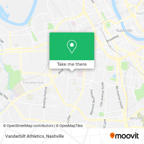 Mapa de Vanderbilt Athletics