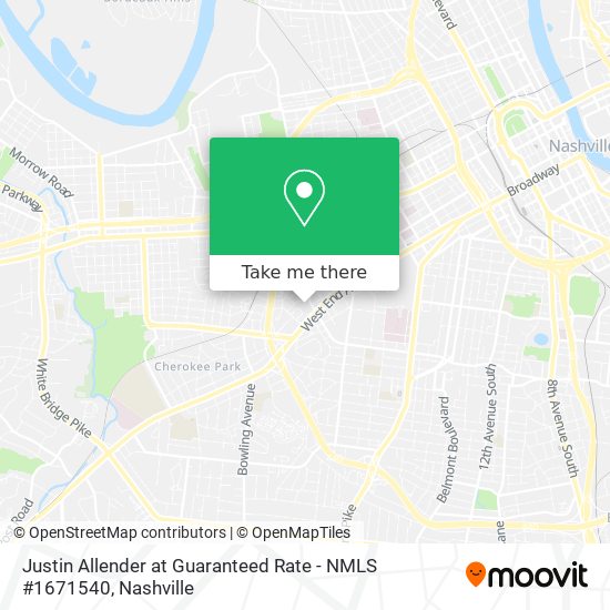 Mapa de Justin Allender at Guaranteed Rate - NMLS #1671540
