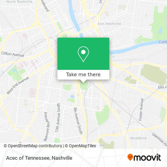 Mapa de Acec of Tennessee