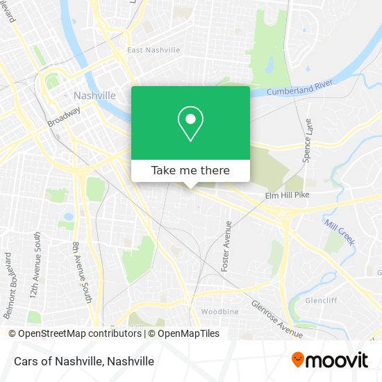 Cars of Nashville map