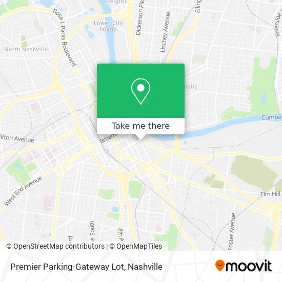 Premier Parking-Gateway Lot map