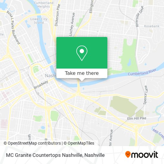 Mapa de MC Granite Countertops Nashville